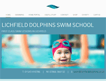 Tablet Screenshot of lichfielddolphins.co.uk